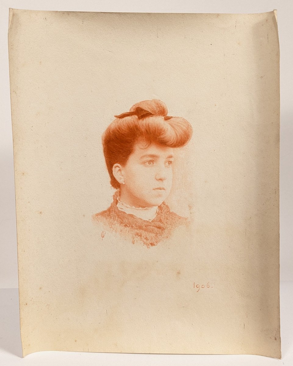 Photographie pictorialiste , portrait de femme - vers 1900 - n°7