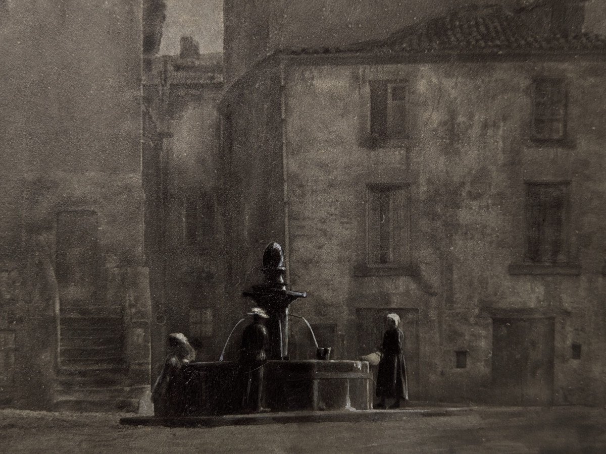 Pictorialist Photograph, The Fountain - Circa 1900 - N°9-photo-2