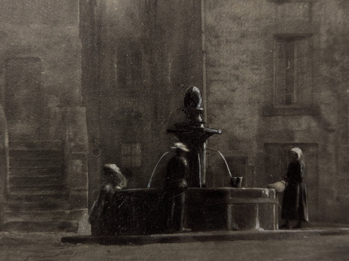 Pictorialist Photograph, The Fountain - Circa 1900 - N°9-photo-3