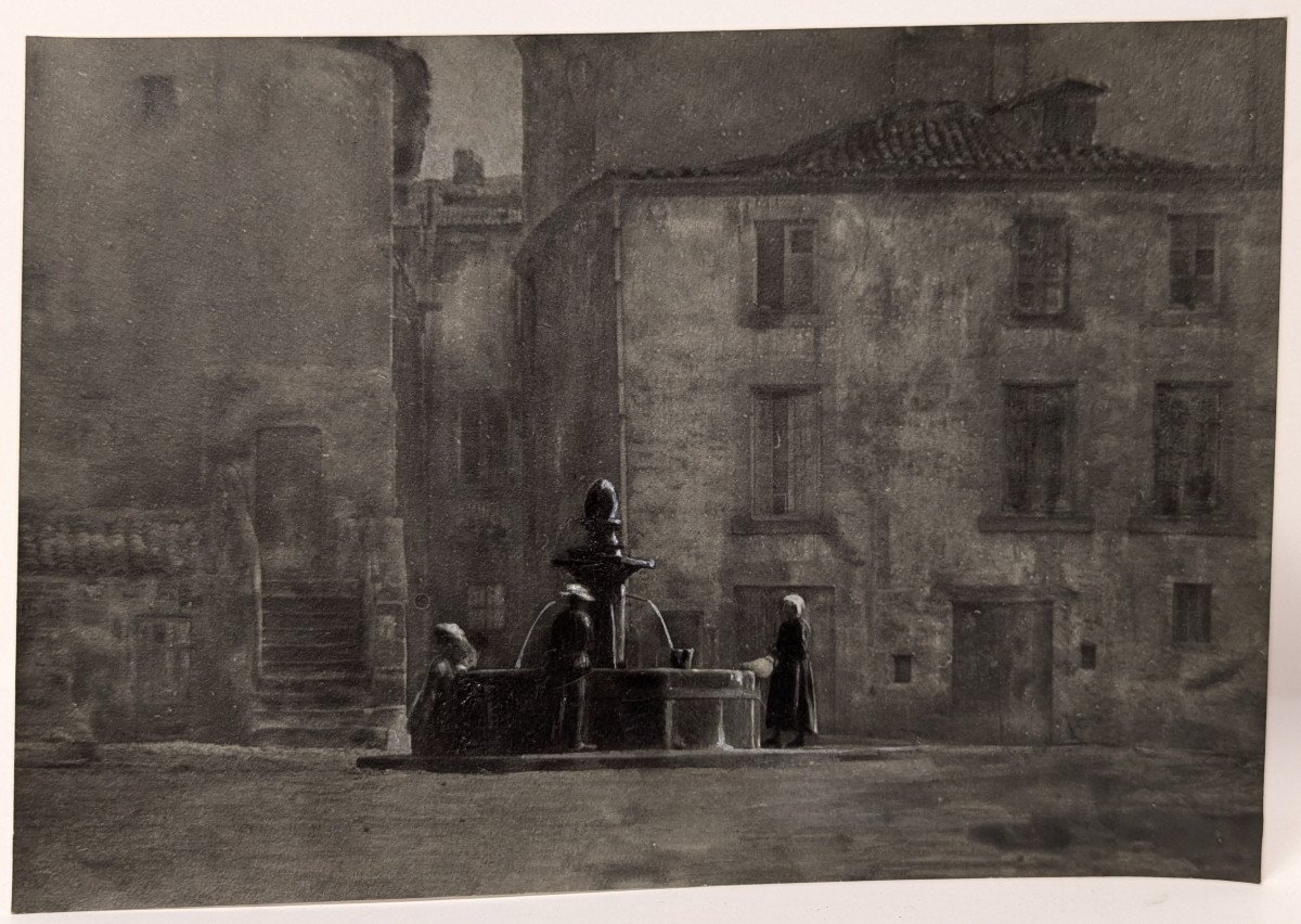 Pictorialist Photograph, The Fountain - Circa 1900 - N°9