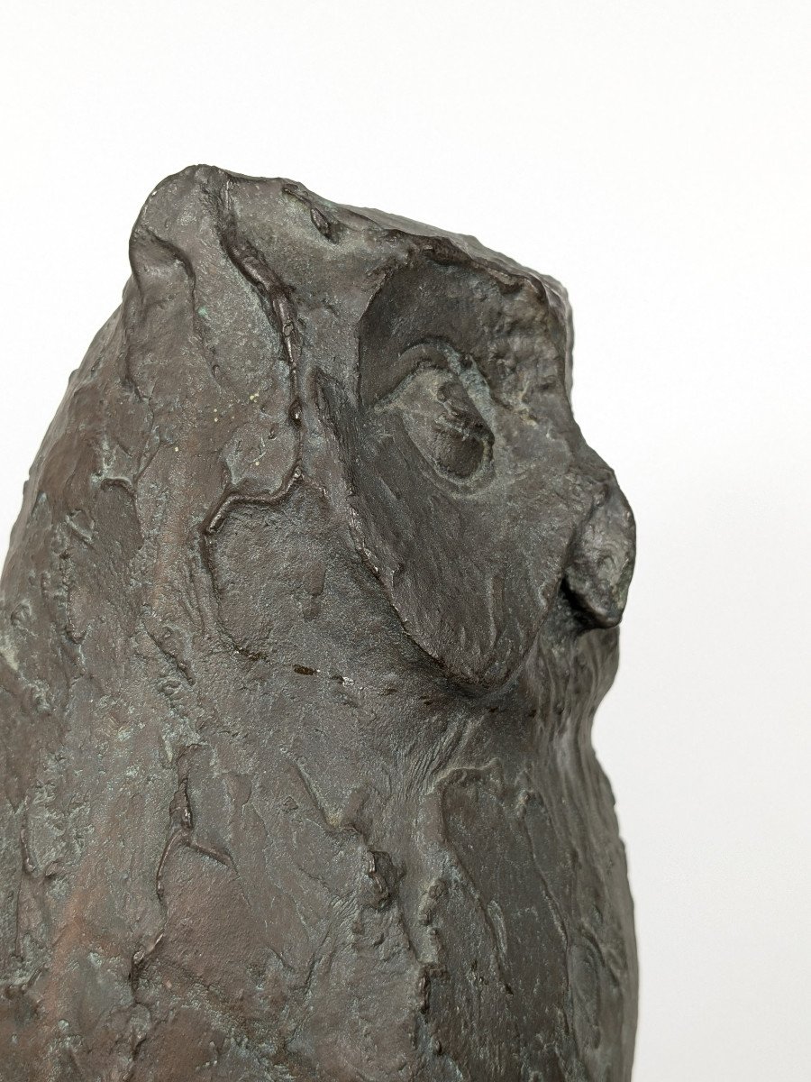 Bronze Owl, Circa 1960-70-photo-4