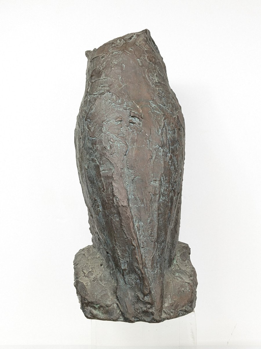 Bronze Owl, Circa 1960-70-photo-7