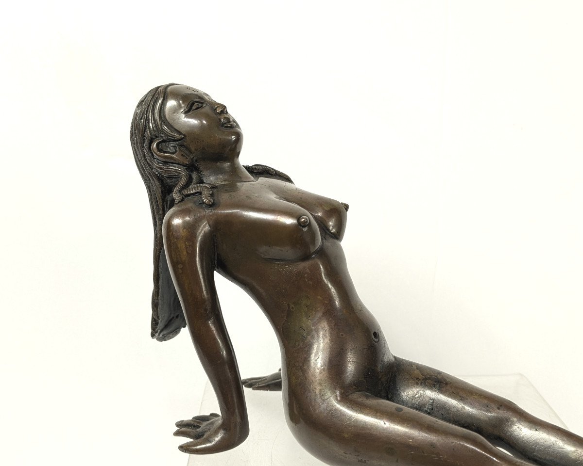 Small Nude - Erotic Bronze India 20th Century. #706 -photo-2