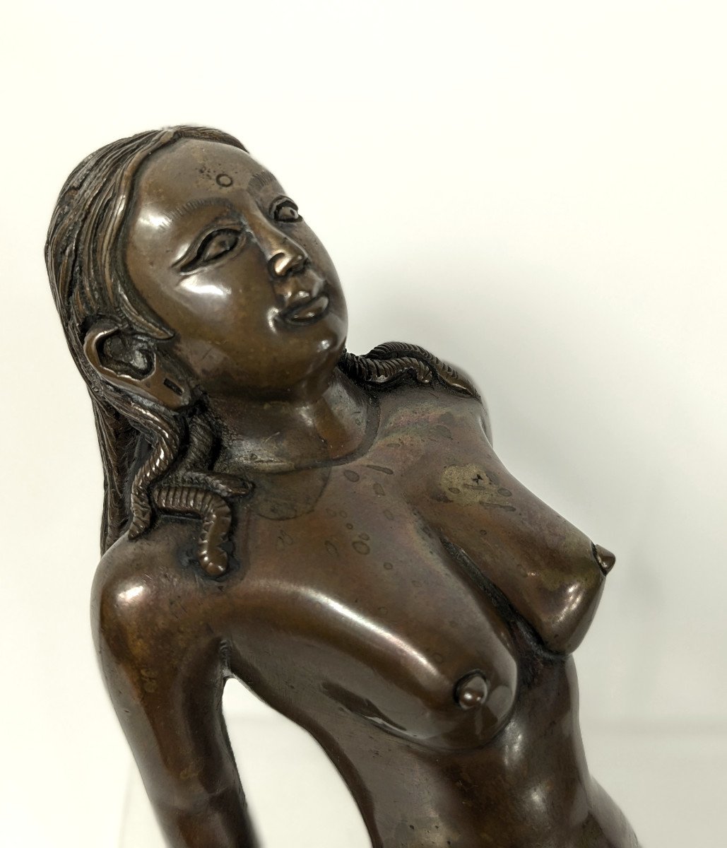 Small Nude - Erotic Bronze India 20th Century. #706 -photo-2