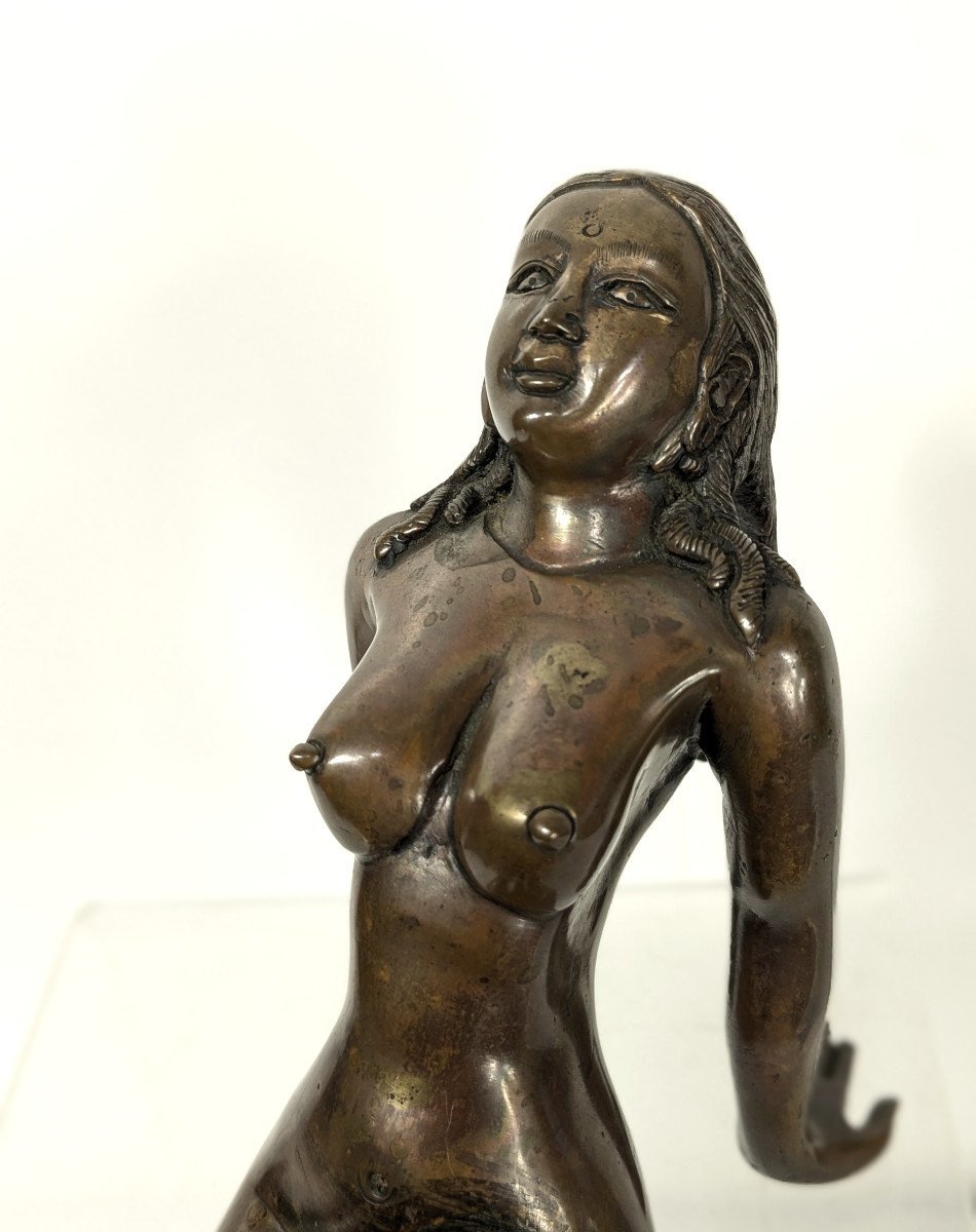 Small Nude - Erotic Bronze India 20th Century. #706 -photo-3