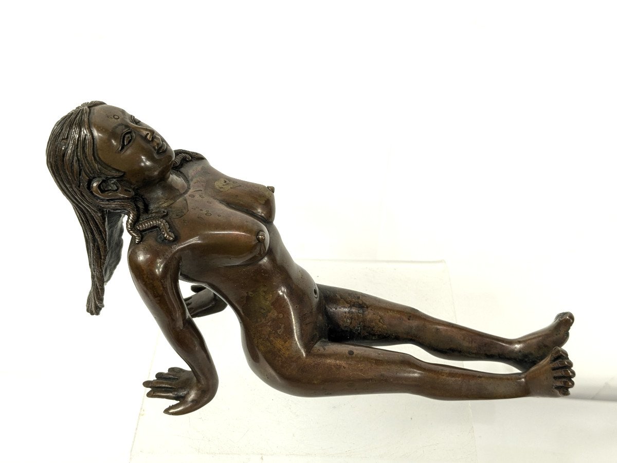 Small Nude - Erotic Bronze India 20th Century. #706 -photo-6