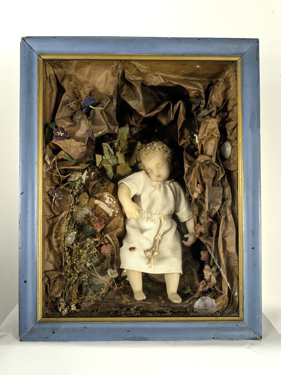 Baby Jesus In Wax - Work Of Carmelites, Late 19th Century