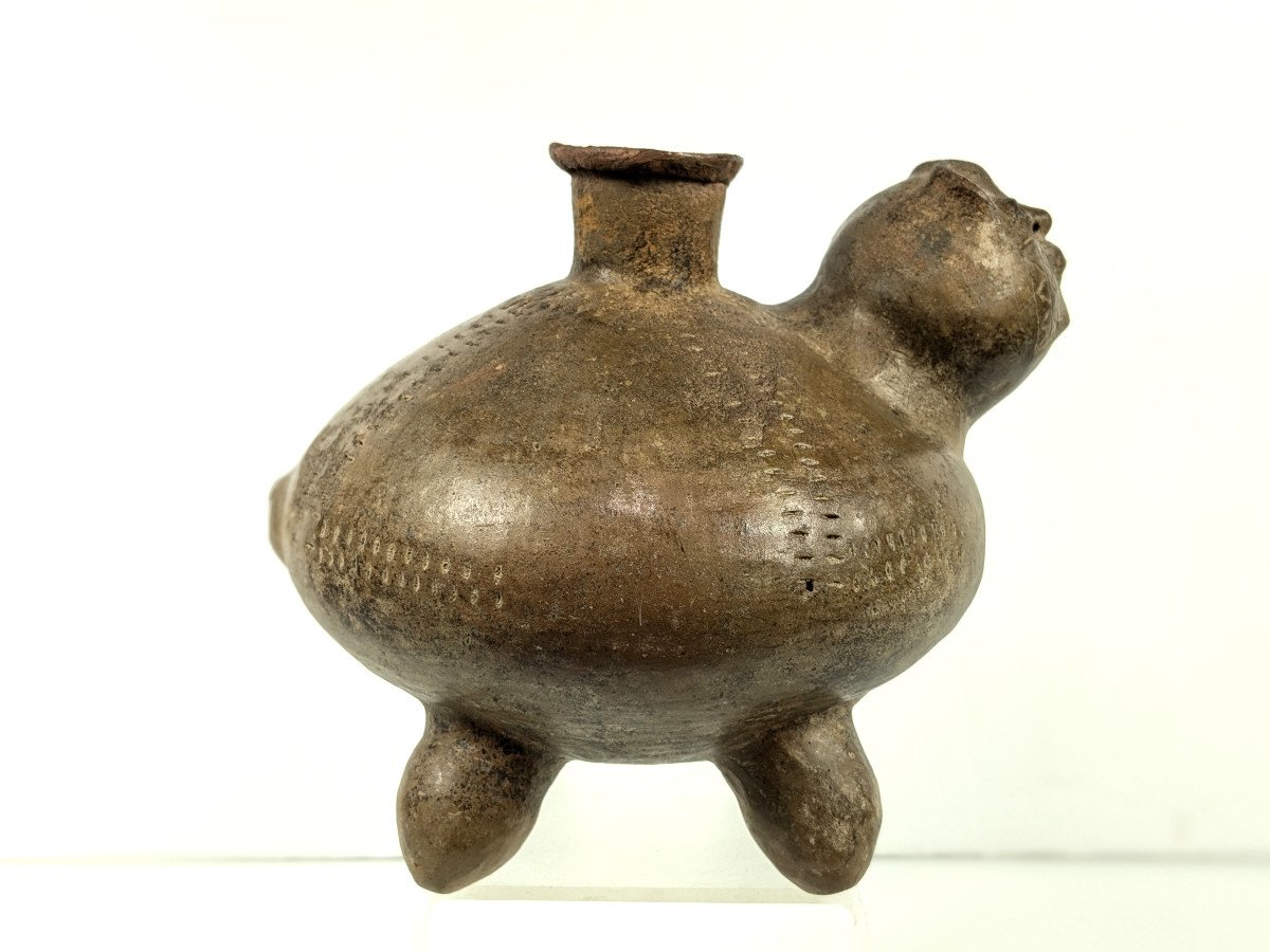 Whistling Anthropomorphic Vase - Tairona Culture, Colombia 11th-16th Century-photo-7