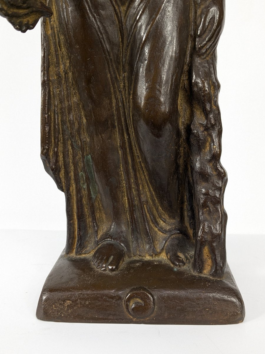 The Goddess Flora Bronze Dated 1956 #616-photo-8