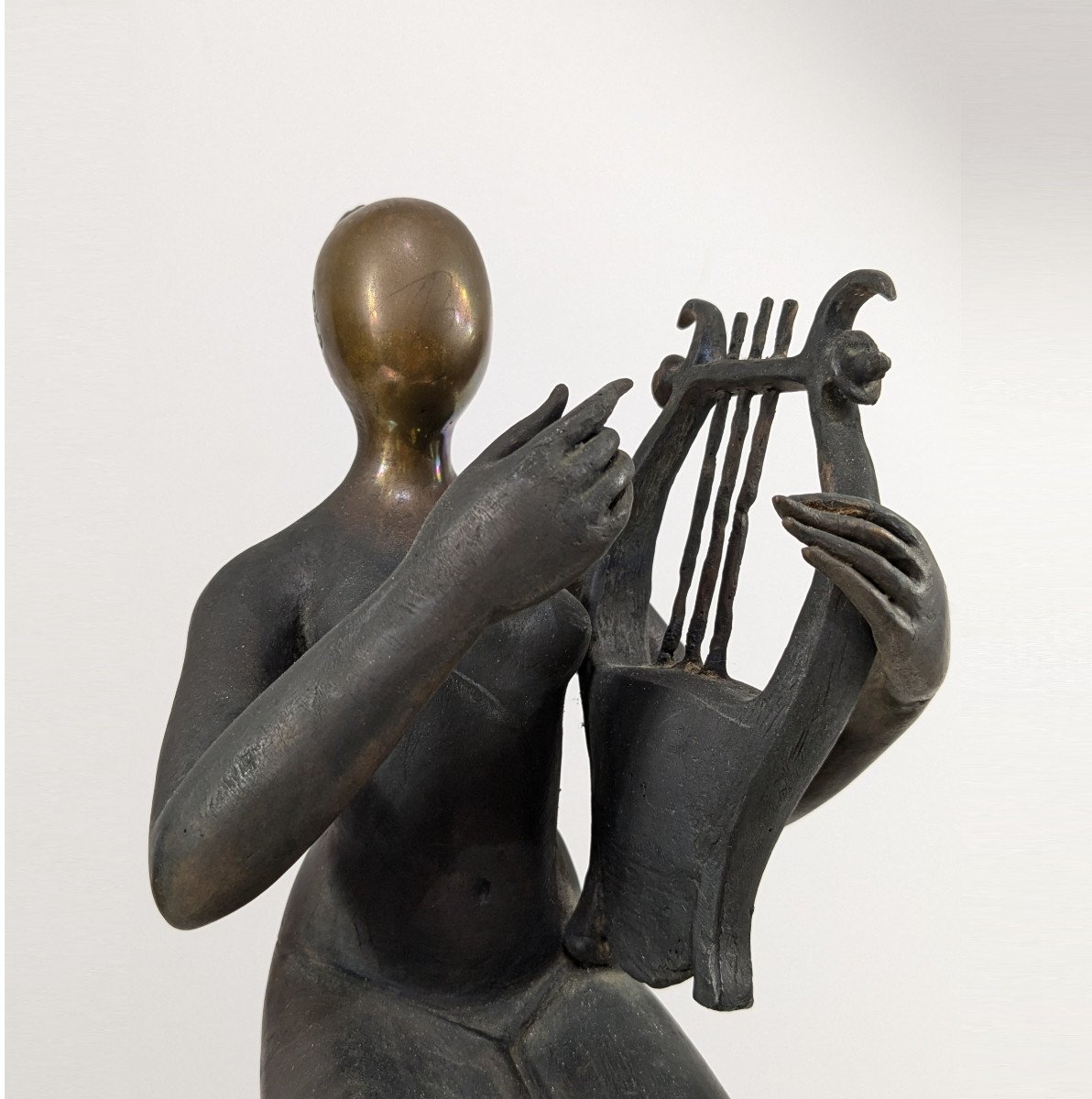 A Strange Harpist - Bronze 1992 - Japan-photo-7