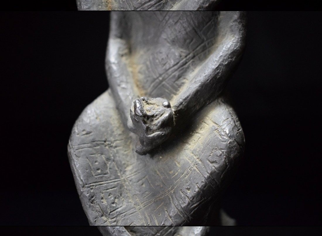 Young Woman With Flower - Bronze Circa 1950 By Yuichi Yamamoto (1899-1987)-photo-7