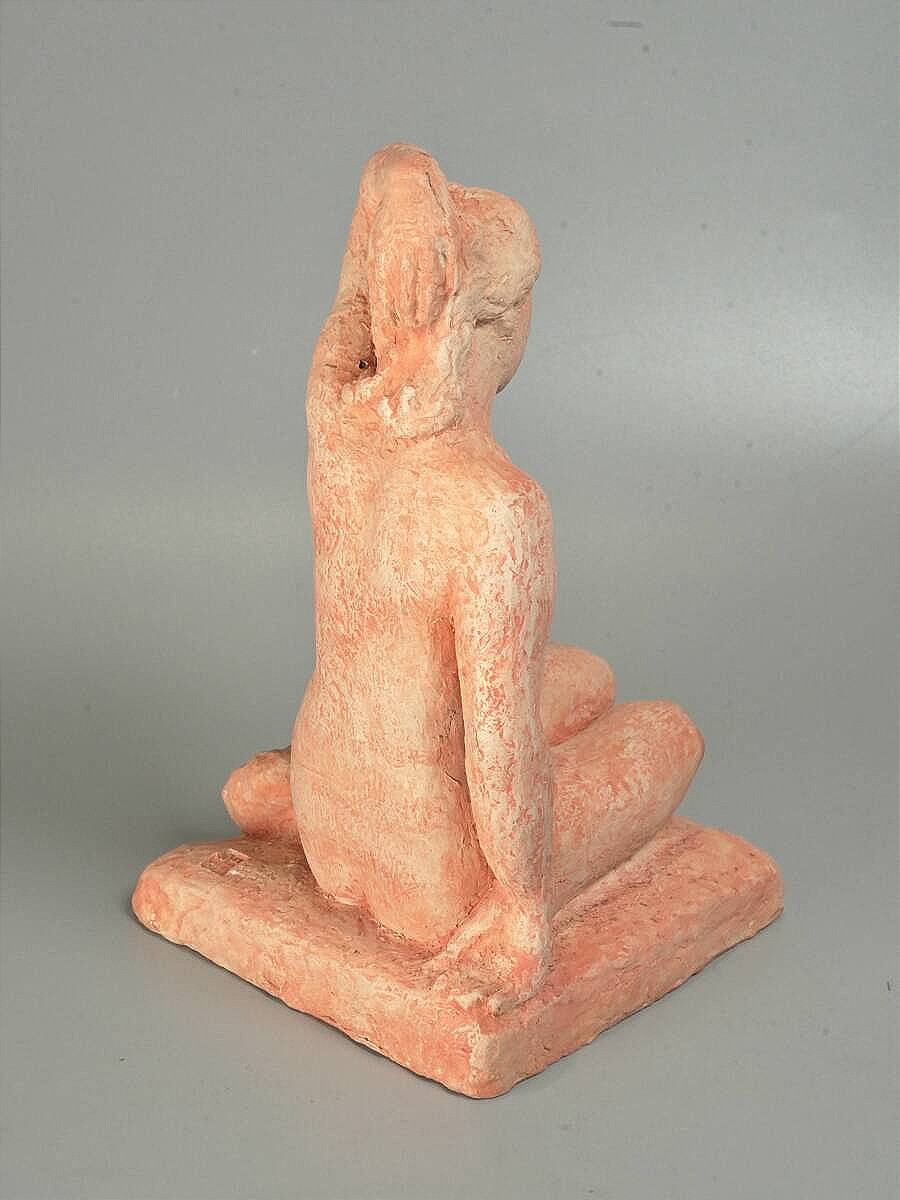 Seating Nude - Terracotta Circa 1930-40 #658-photo-4