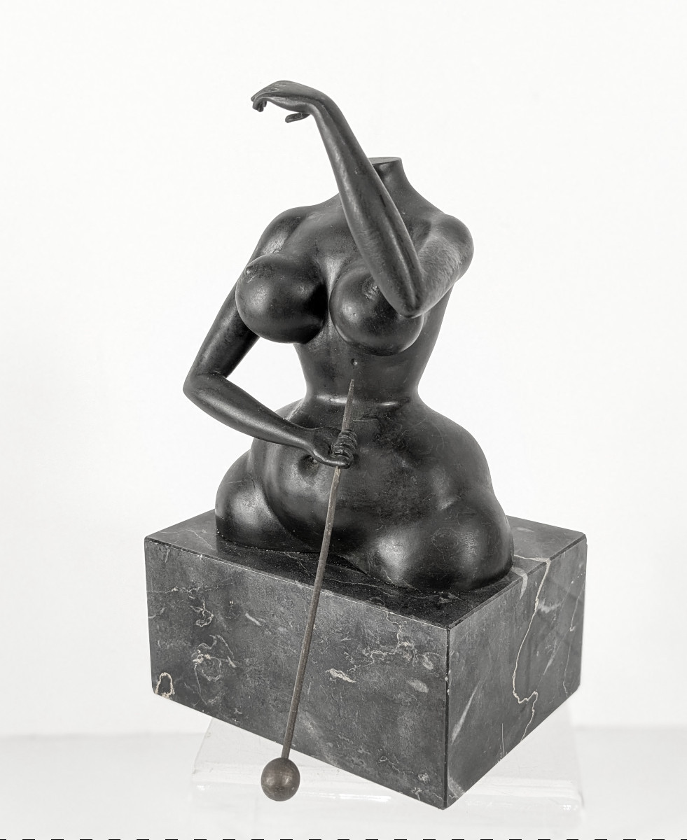 Surrealist Bronze Nude 1977 - Rudolf Hausner 1914-95 #674-photo-3