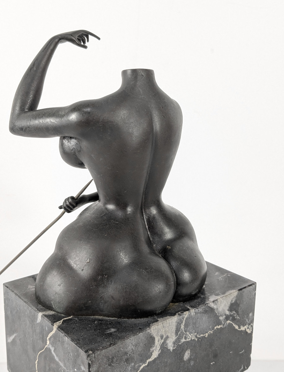 Surrealist Bronze Nude 1977 - Rudolf Hausner 1914-95 #674-photo-1