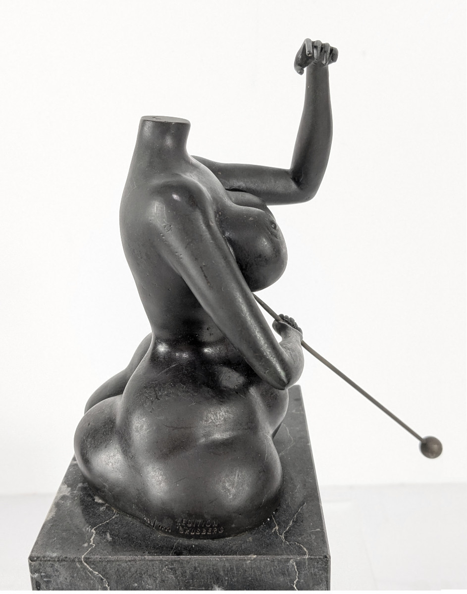 Surrealist Bronze Nude 1977 - Rudolf Hausner 1914-95 #674-photo-4