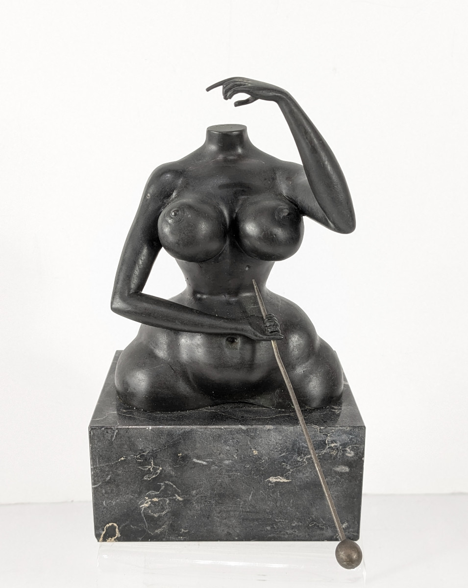 Surrealist Bronze Nude 1977 - Rudolf Hausner 1914-95 #674