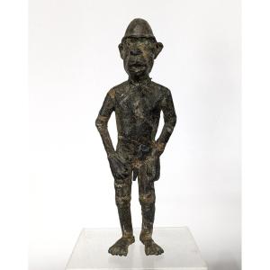 Lead Fetish Figurine - Colonial Senoufo Work Early 20th Century