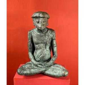 A Kappa - Bronze By Jiichi Kome (1899-1989) - Circa 1930-50