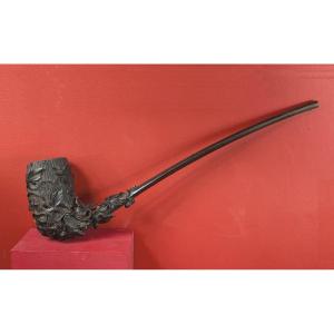 Black Forest Pipe Maker Sign, 77cm - Black Forest Second Half Of The 19th Century