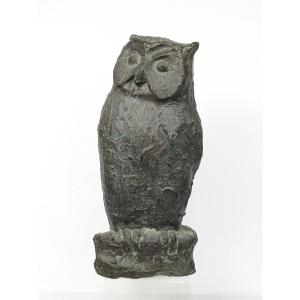 Hibou en bronze, vers 1960-70