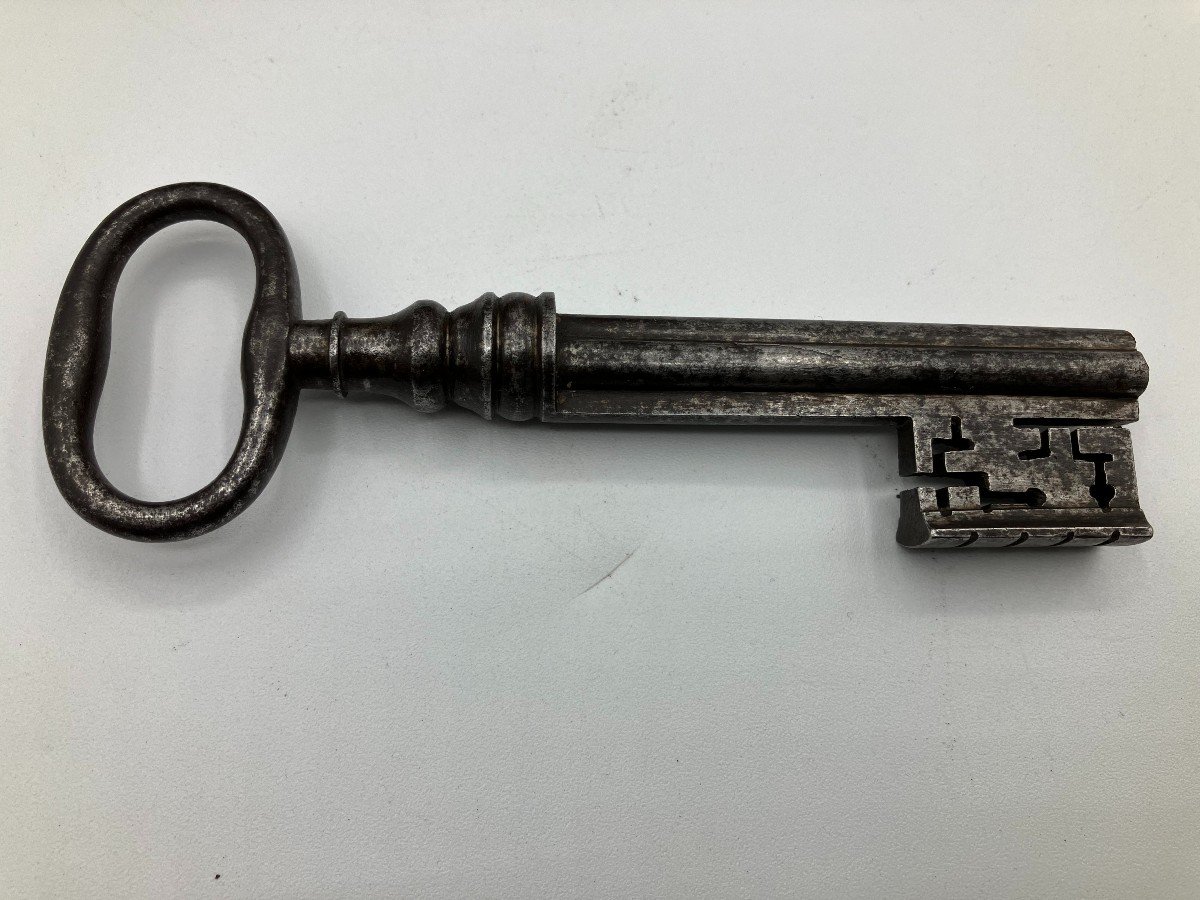 Key With Forged And Partly Forged Iron Lock-photo-2