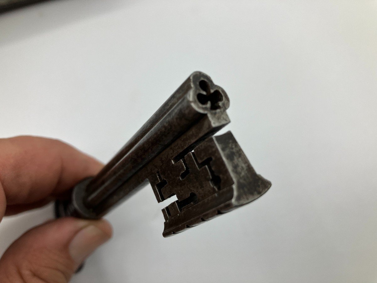 Key With Forged And Partly Forged Iron Lock-photo-1