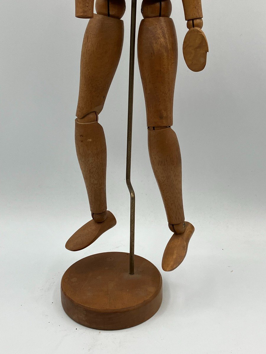 Sculpture En Bois Marionnette Mannequin, Articulée.-photo-4