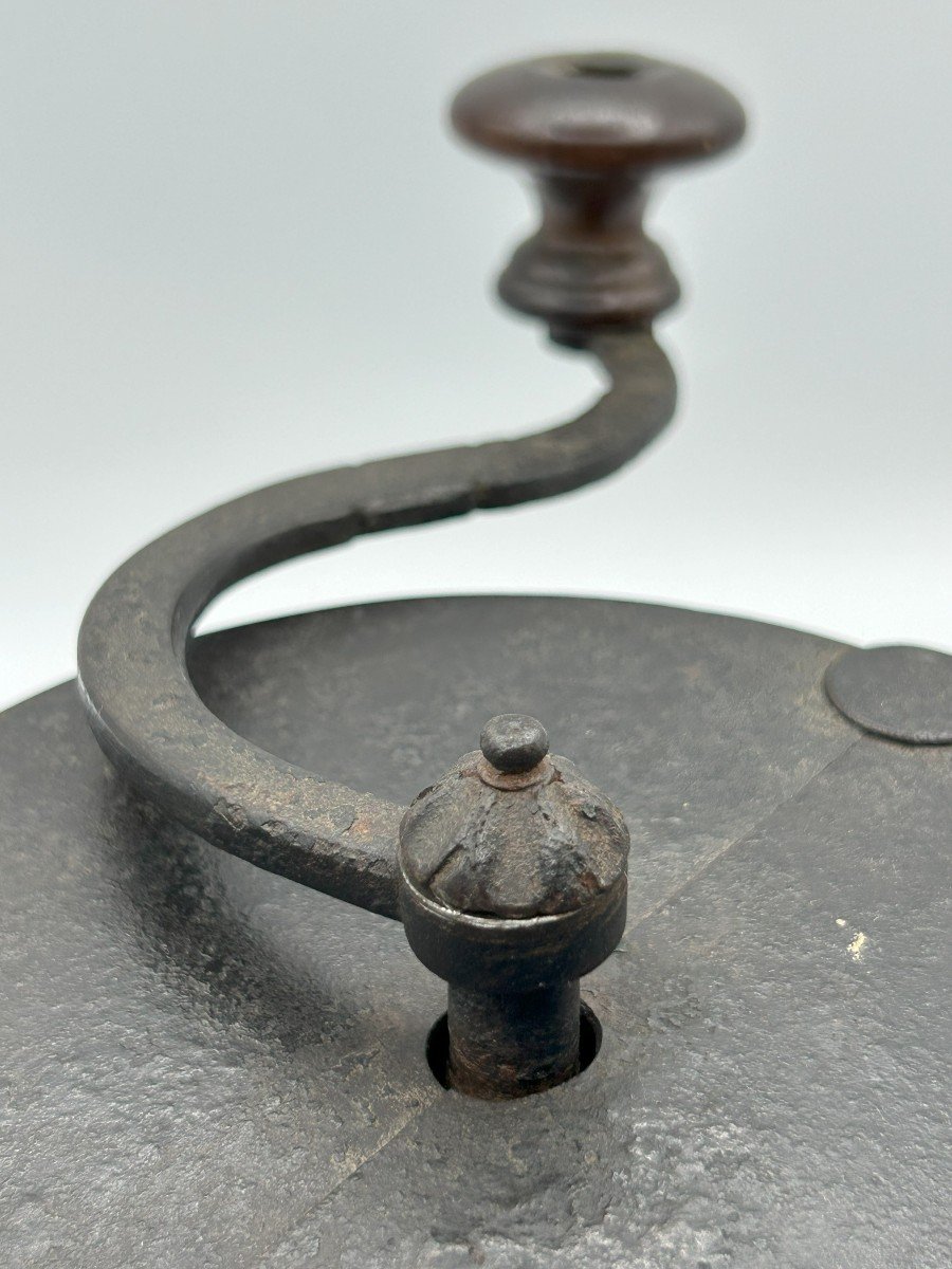 Walnut And Iron Coffee Grinder-photo-2