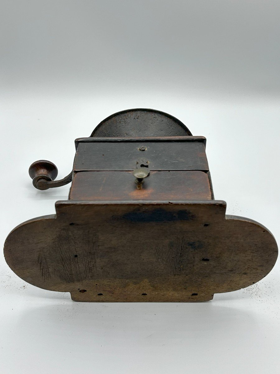 Walnut And Iron Coffee Grinder-photo-7