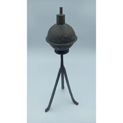 Wrought Iron Oil Lamp 