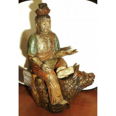China, Great Buddha Wooden Policrome