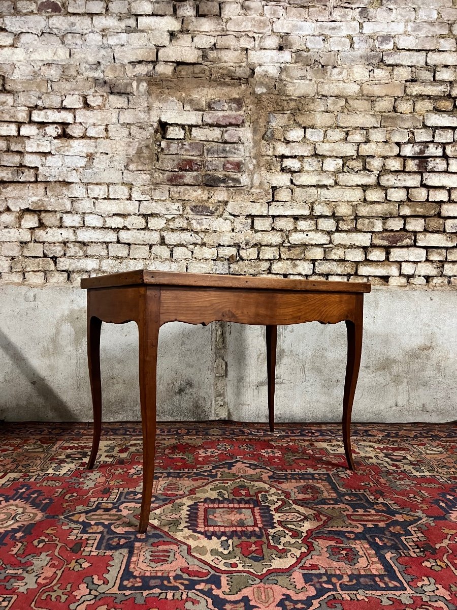 Table à Jeux Tric Trac En Bois Naturel D’époque Louis XV XVIII Eme Siècle -photo-2