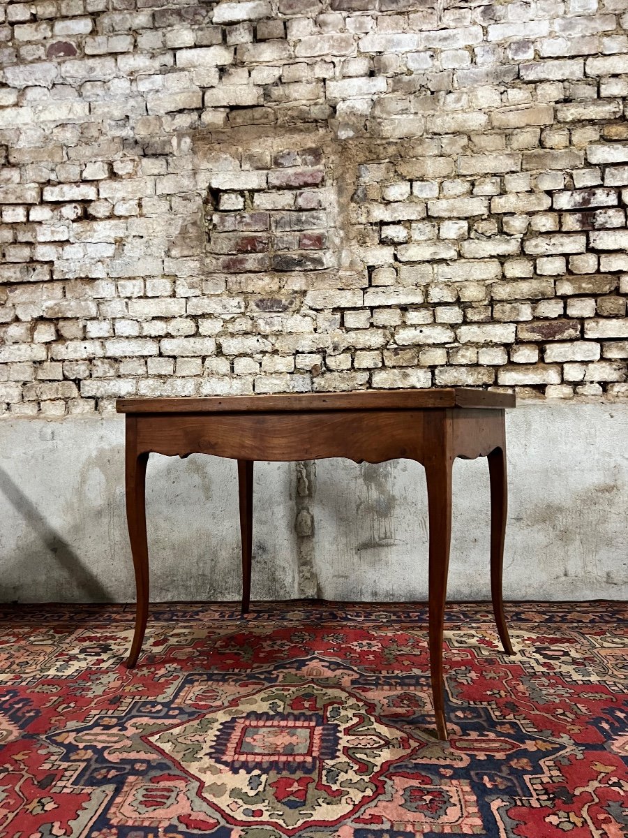 Table à Jeux Tric Trac En Bois Naturel D’époque Louis XV XVIII Eme Siècle -photo-4