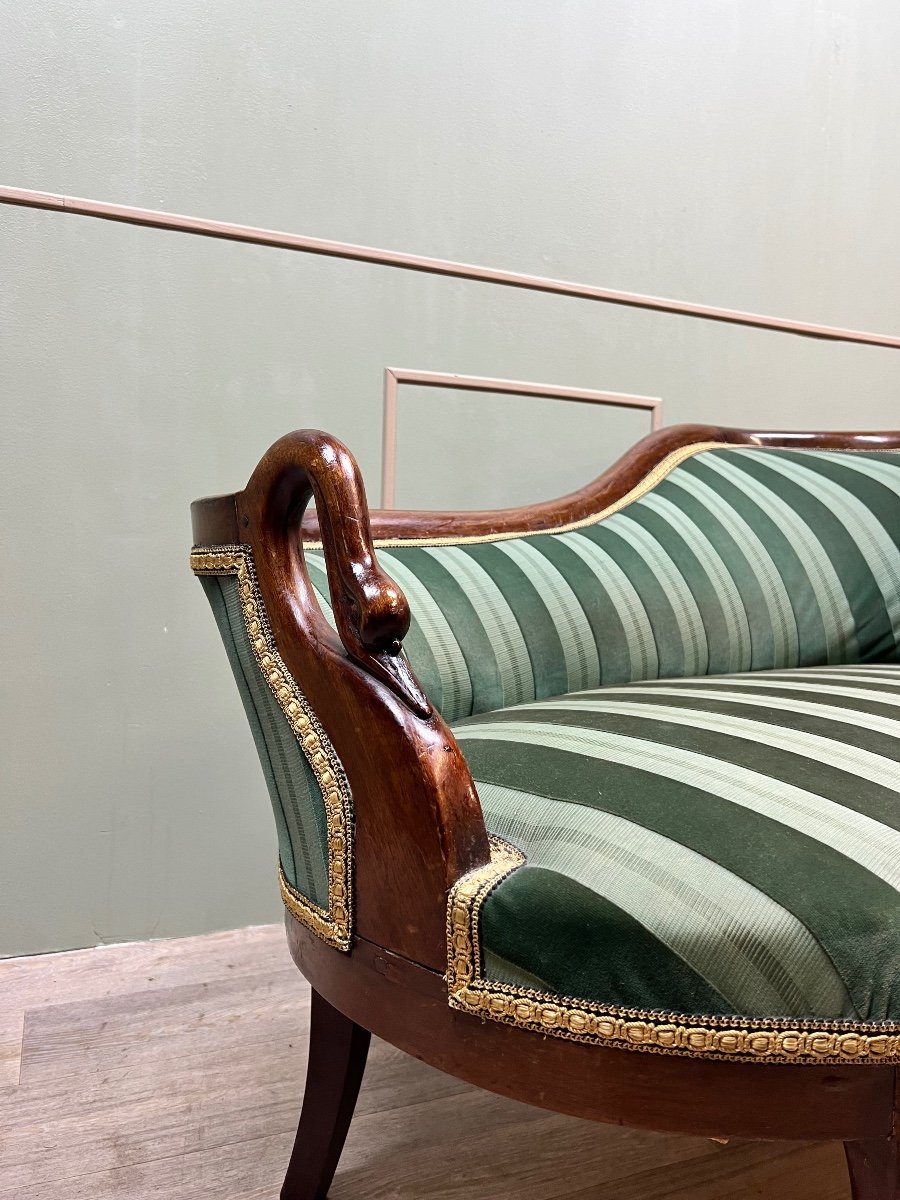 Mahogany Daybed With Swan Neck Empire Style 19th Century -photo-3