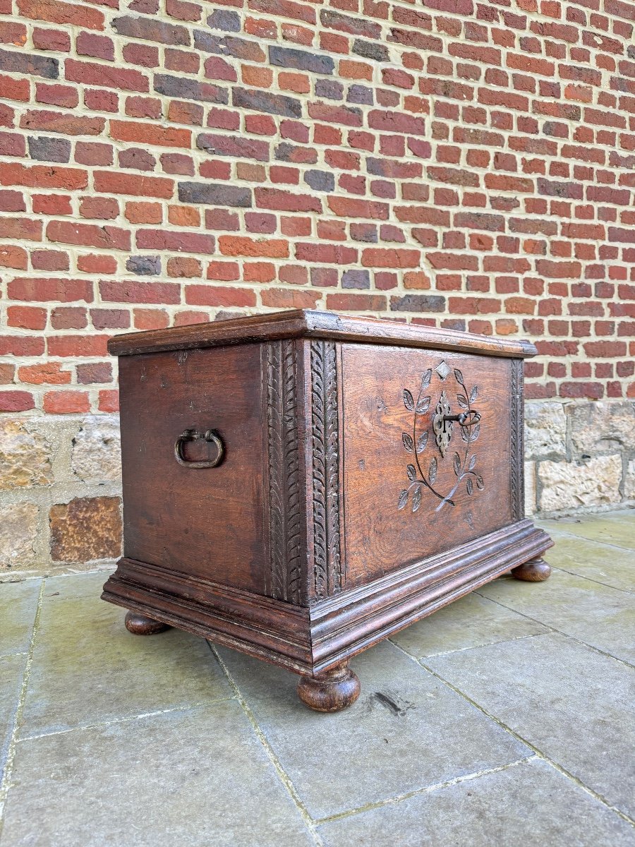 Chest In High Period Oak From XVII Eme Century -photo-3