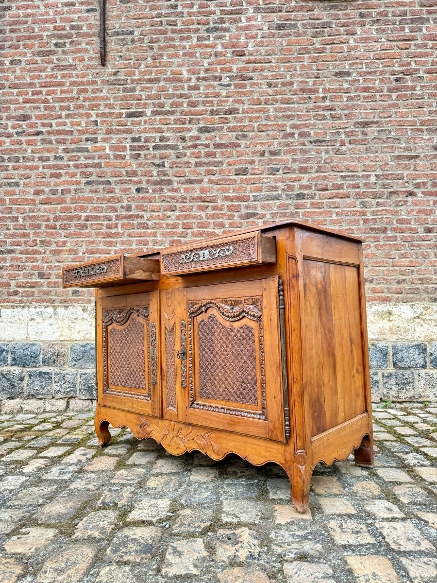 Buffet Provençal En Noyer D’époque Louis XV XVIII Eme Siècle -photo-4