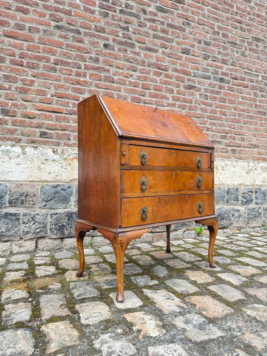 Chippendale Style Walnut Sloping Desk -photo-2