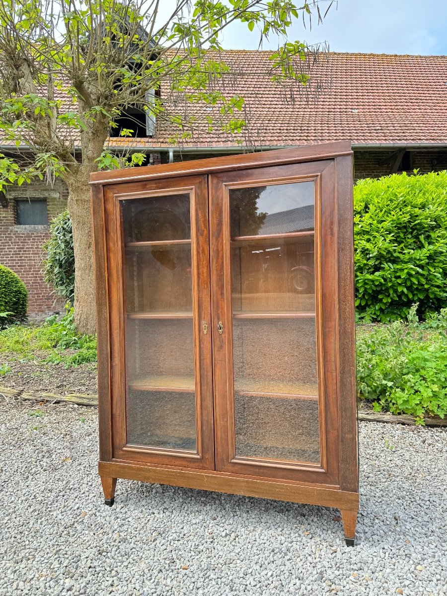 Mahogany Showcase In Directoire Style 19th Century -photo-4