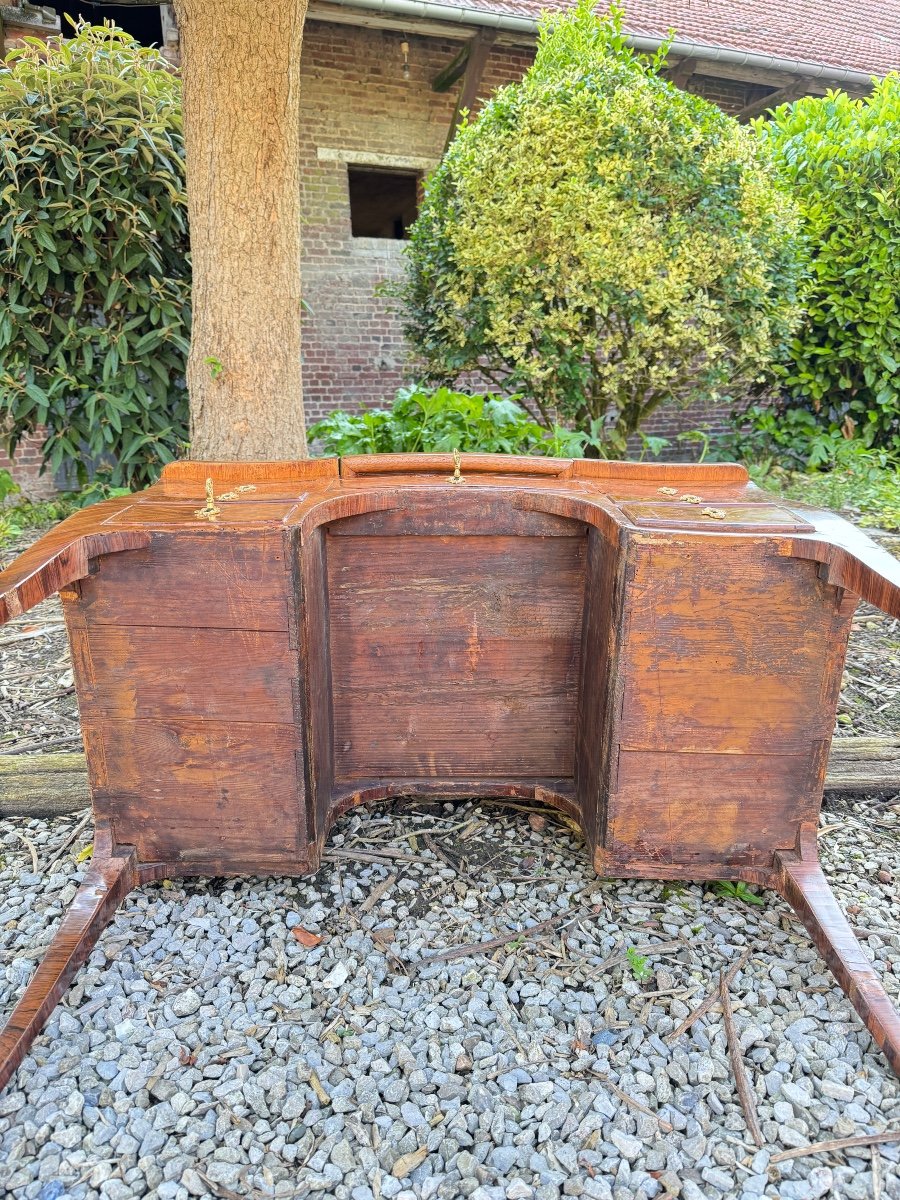 Louis XV Marquetry Dressing Table XVIII Eme Century -photo-8