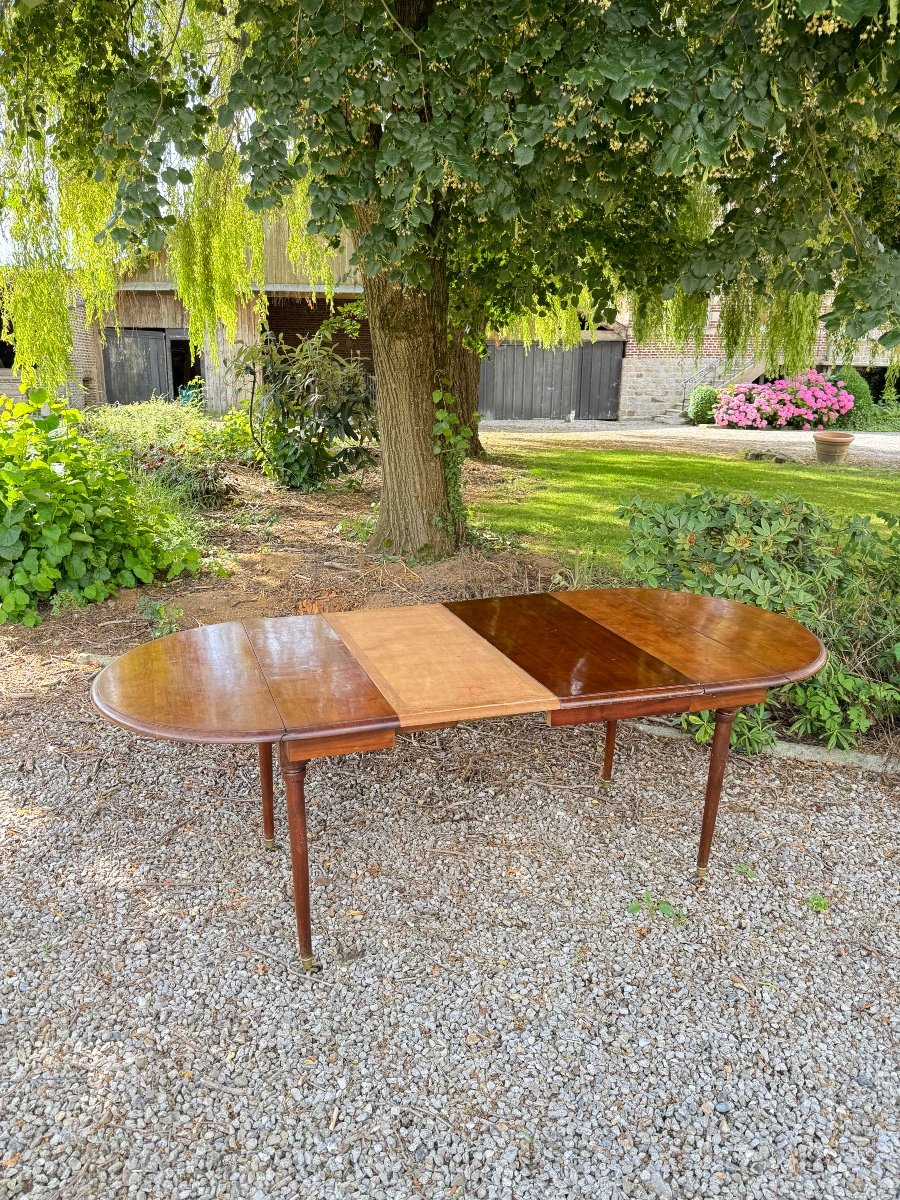 Mahogany Dining Room Table From The Directoire Period XVIII Eme Century -photo-3