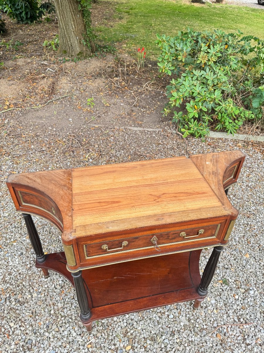 Mahogany Console From Louis XVI XVIII Eme Century -photo-7