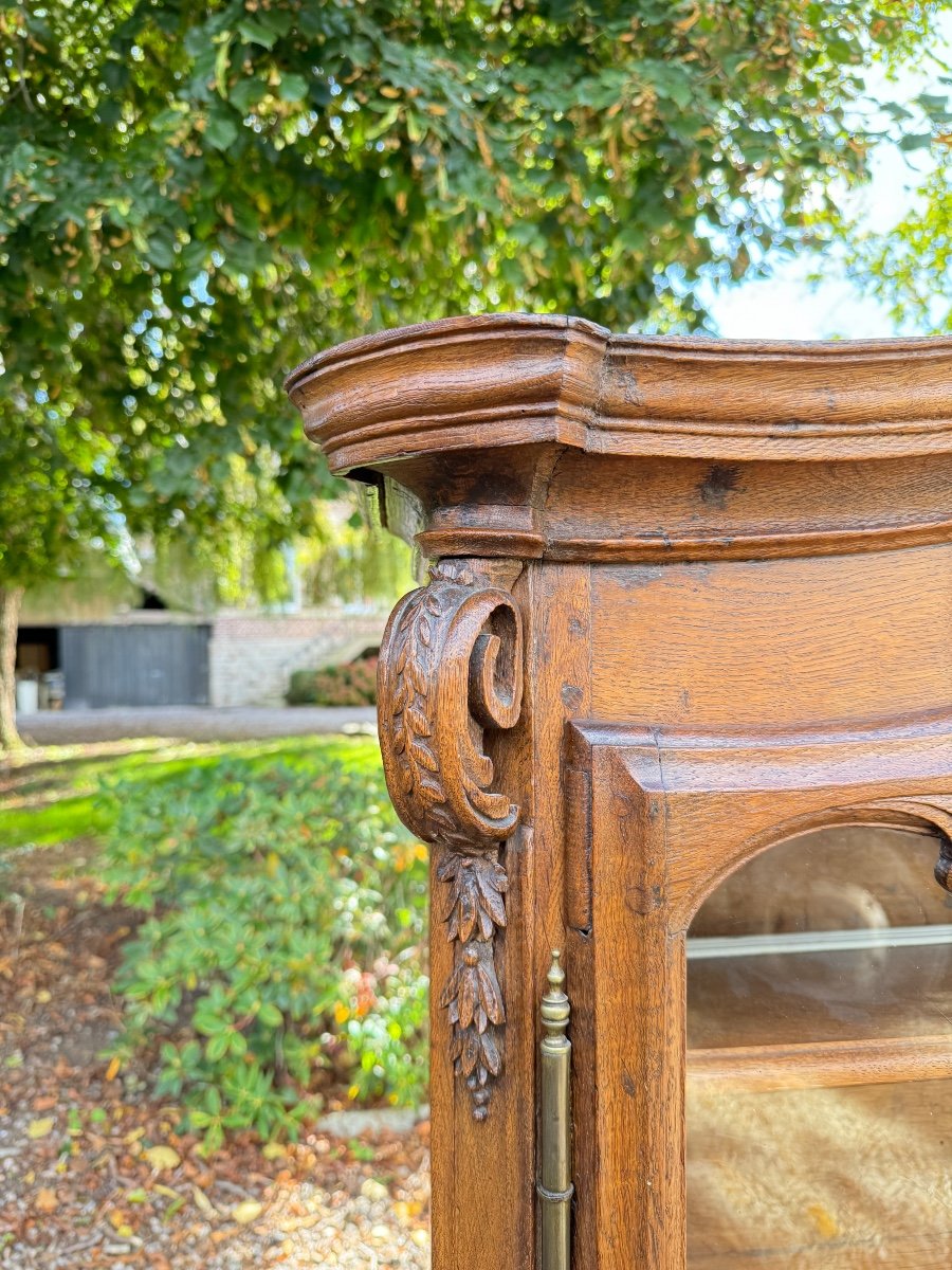 Louis XV Period Oak Display Cabinet, 18th Century -photo-4