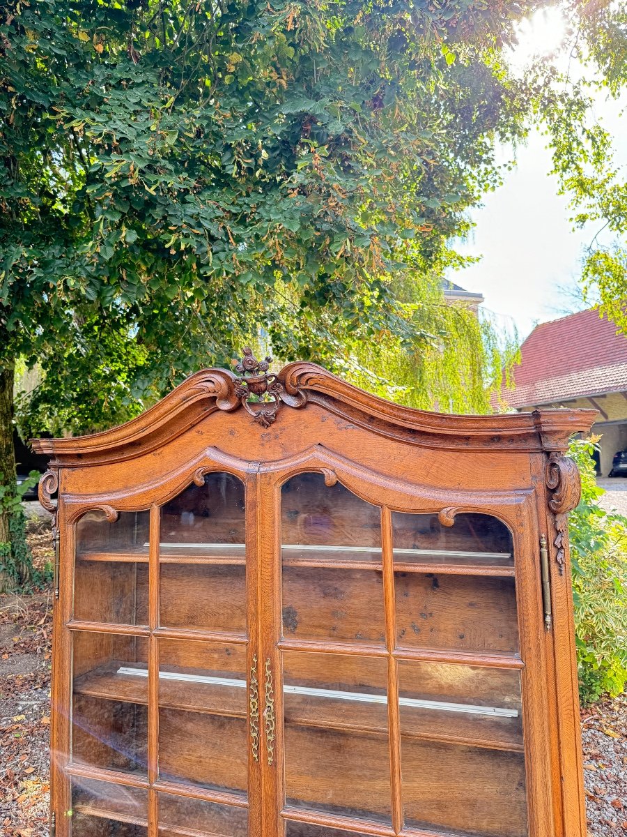 Louis XV Period Oak Display Cabinet, 18th Century -photo-4