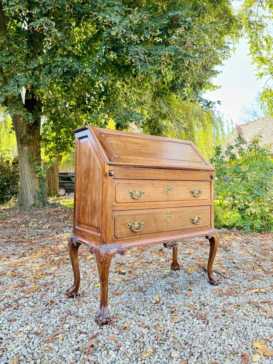 Chippendale Style Mahogany Sloping Desk, Secretary -photo-2