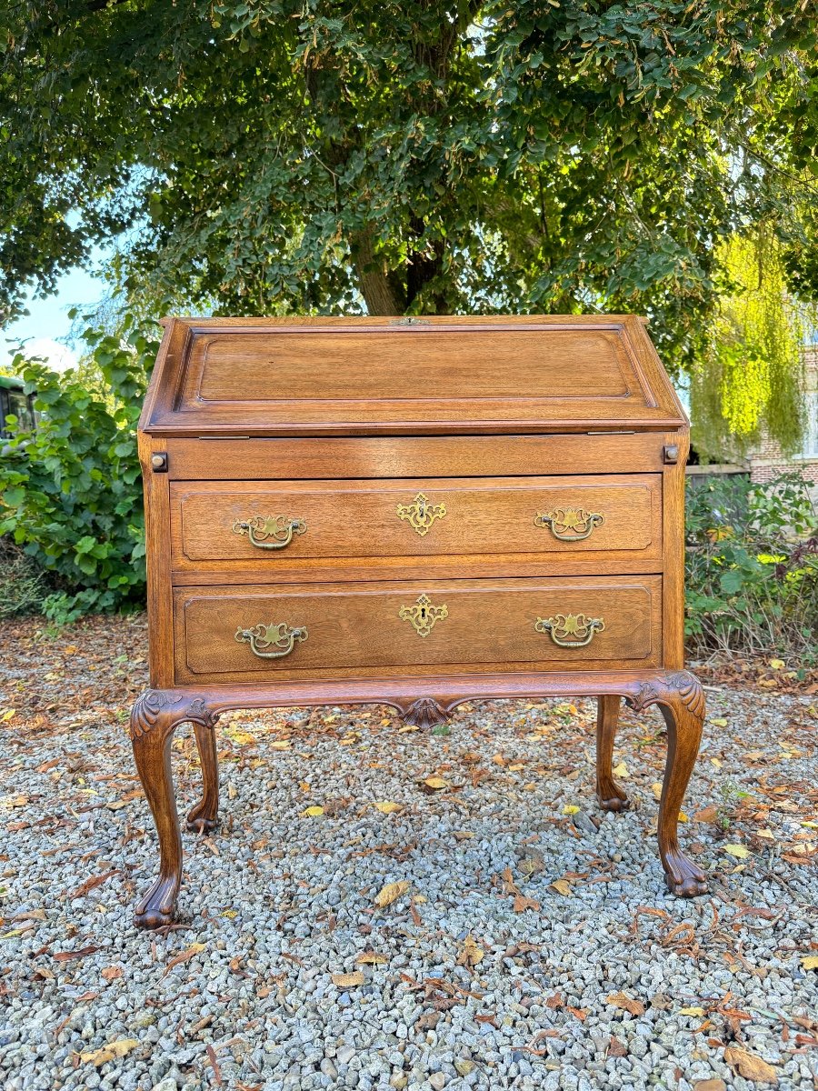 Chippendale Style Mahogany Sloping Desk, Secretary -photo-1