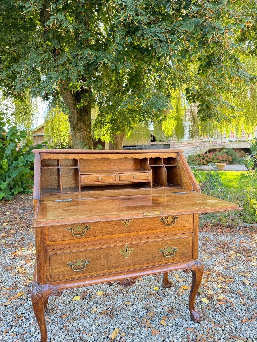 Chippendale Style Mahogany Sloping Desk, Secretary -photo-2