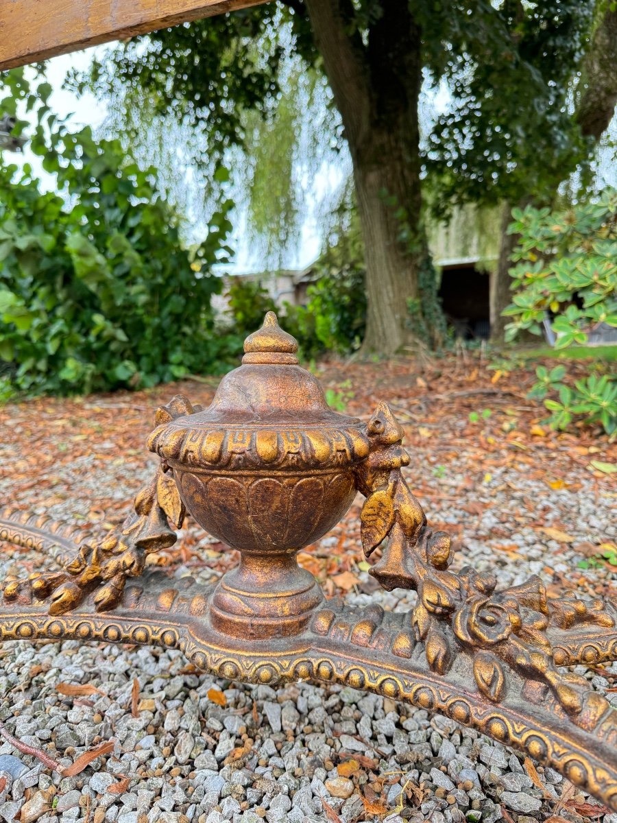 Console En Bois Doré D’époque Napoléon III XIX Eme Siècle -photo-7