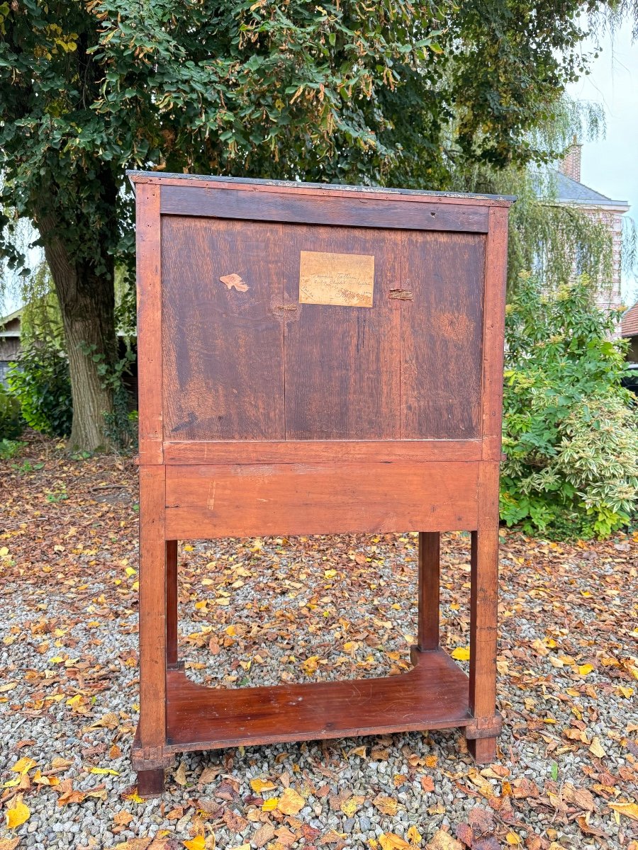 Bonheur Du Jour In Mahogany From The Empire Period, Early 19th Century -photo-3