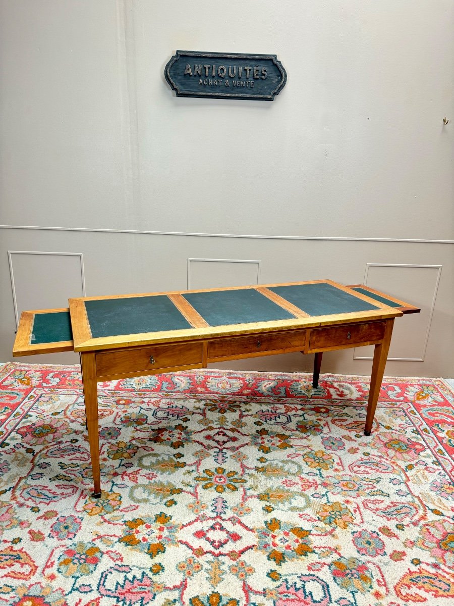 19th Century Directoire Style Cherry Wood Desk -photo-2