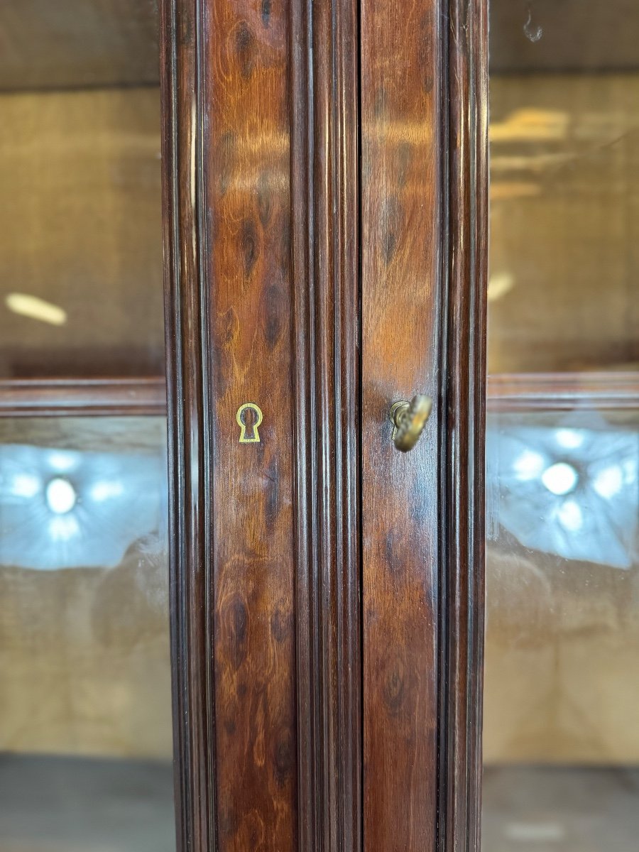 Large Speckled Mahogany Bookcase From The Napoleon III Period, 19th Century -photo-2